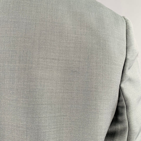 Manteau The Row gris sauge en soie à boutonnage simple, taille 12