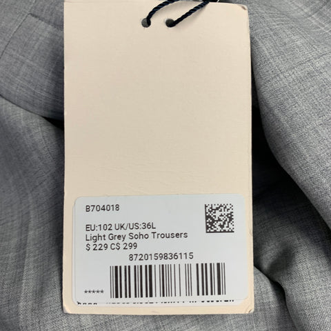 SUITSUPPLY Size 42 Heather Grey Wool Notch Lapel Suit