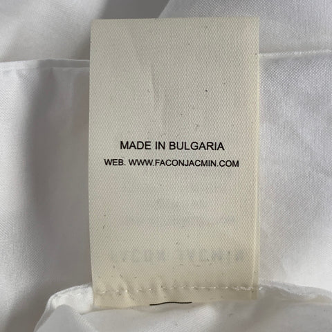 FACON JACMIN Size L White Cotton One Pocket Shirt