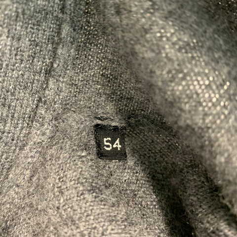TOM FORD Size 44 Grey Black White Knit Cashmere Buttoned Cardigan