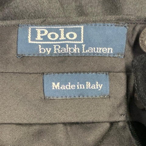 POLO by RALPH LAUREN Size 40 Grey Charcoal Virgin Wool Pleated Dress Pants