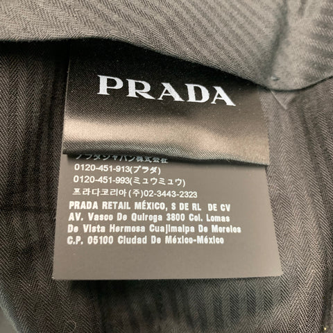 PRADA Size 36 Black Wool Mohair Button Fly Dress Pants