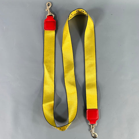 OFF-WHITE Yellow Red Logo Canvas Bag Strap