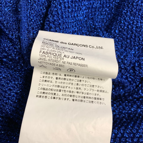 GANRYU AD2012 Size XL Blue Metallic Polyester Knit Coat