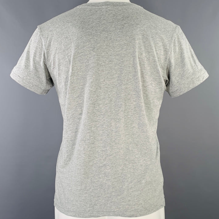 WALTER VAN BEIRENDONCK Size S Grey Multi Color Graphic Cotton T-shirt