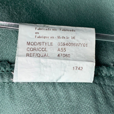 WYTHE VALLEY RANCH Size XXL Green Cotton Western Long Sleeve Shirt