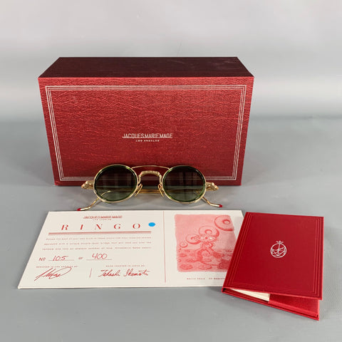 JACQUES MARIE MAGE Ringo Gold Metal Limited Edition Sunglasses