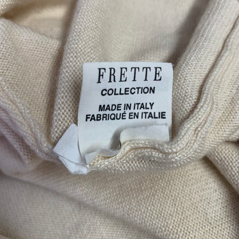 FRETTE Size L Cream Silk Cashmere Tank Casual Top