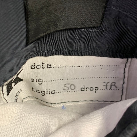 KITON Size 40 Grey Blue Window Pane Cashmere Notch Lapel Sport Coat