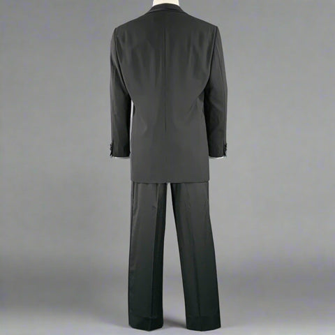 ARMANI COLLEZIONI Size 40 Black Wool Shawl Collar Tuxedo