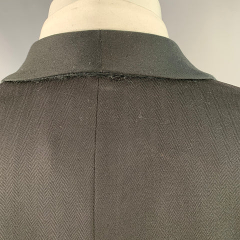 SAMUELSOHN Size 40 Black Wool Shawl Collar Double Breasted Tuxedo