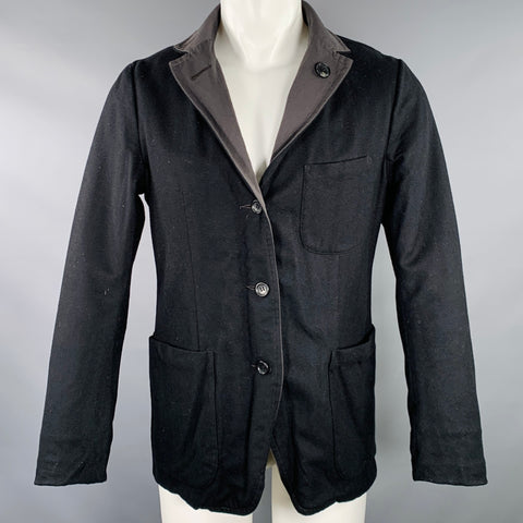 Veste SAGE DE CRET taille M noire et grise réversible en mélange de nylon
