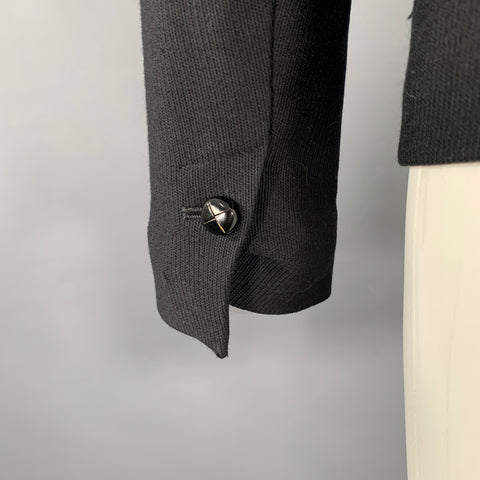 ISABEL MARANT Size S Black Wool Lambskin Shawl Collar Jacket