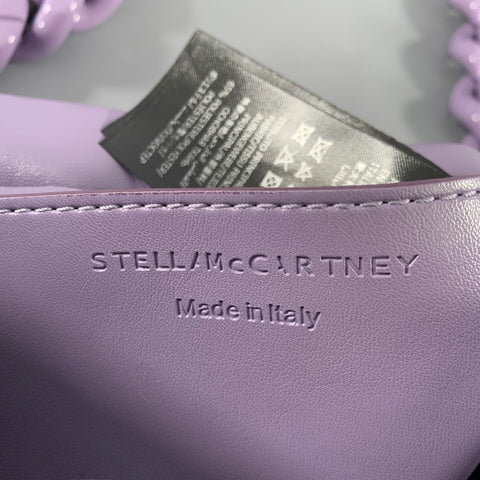 STELLA McCARTNEY Purple Faux Leather Handbag