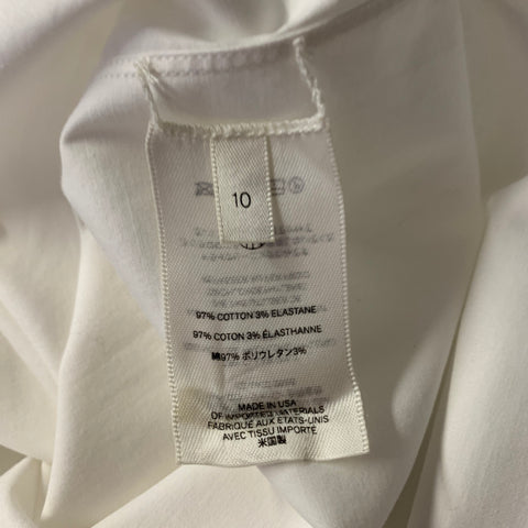 THE ROW Size 10 White Cotton Elastane Shirt