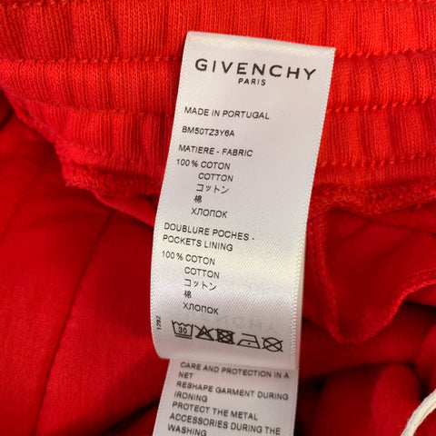 GIVENCHY Size M Red Purple Cotton Sweatpants Shorts