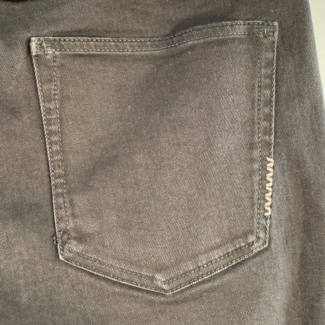 NEUW Size 32 Black Cotton Blend Slim Fit Button Fly Jeans