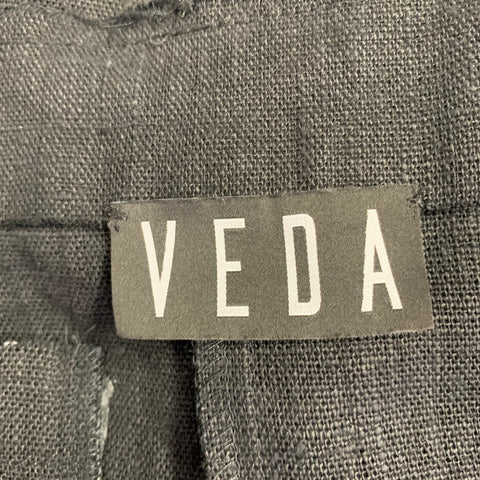 VEDA Size 34 Black Distressed Woven Casual Short Pants