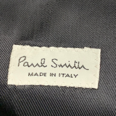 PAUL SMITH Size 38 Grey Pink Floral Embroidery Linen Slim Fit Notch Lapel Sport Coat