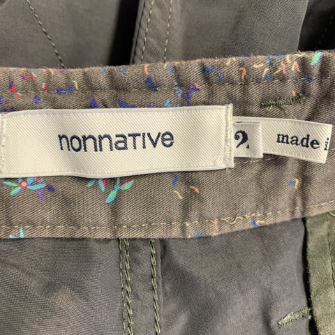 NONNATIVE Size M Grey Nylon Drop Crotch Casual Pants