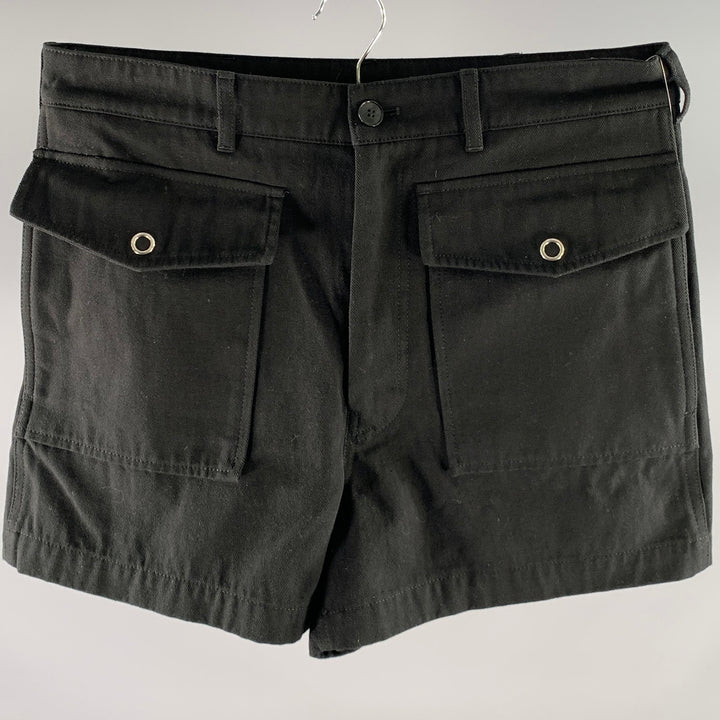 ACNE STUDIOS Size 30 Black Cotton Blend Shorts