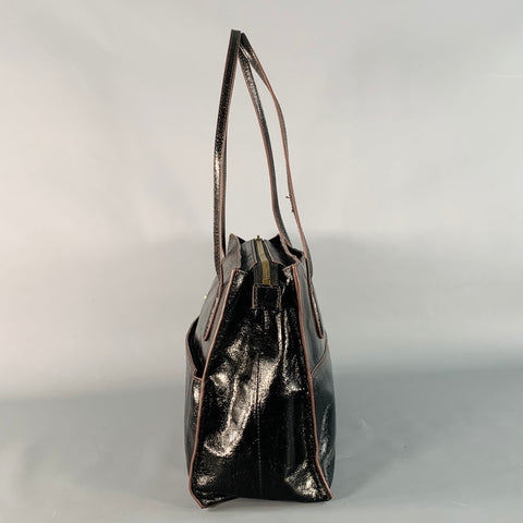 HOBO Black Patent Leather Shoulder Bag Handbag