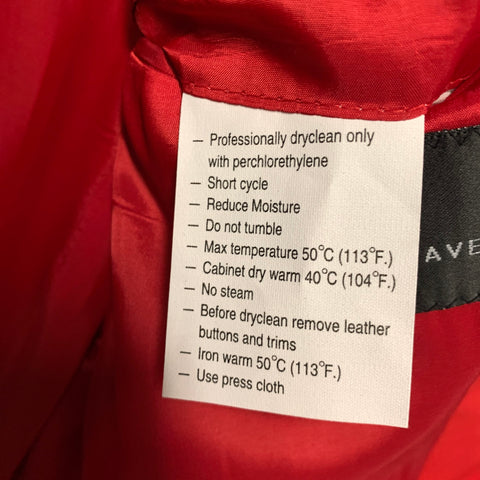 VERSACE Chest Size 38 Red Notch Lapel Sport Coat
