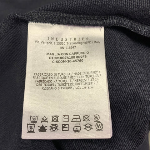 MONCLER Size S Navy Cotton Blend Hooded Jacket
