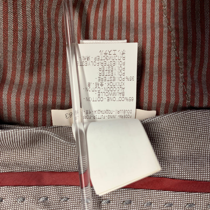 BRUNELLO CUCINELLI Size 32 Brown Cotton Flat Front Casual Pants