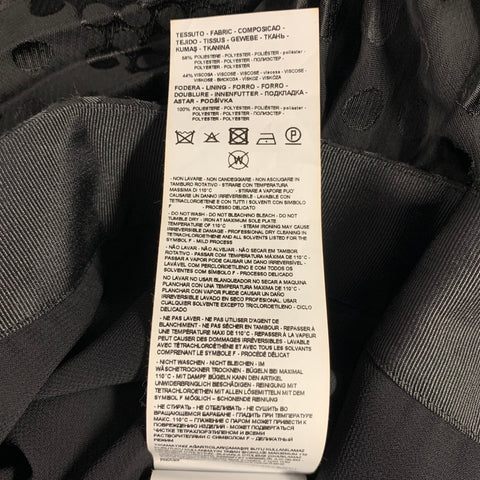 EMPORIO ARMANI Size 2 Black Polyester Viscose Dots Maxi Skirt