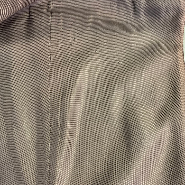 NEIL BARRETT Size L Grey White Pinstripe Wool Double Breasted Notch Lapel Vest