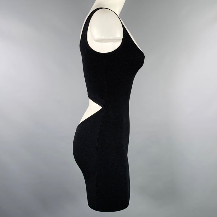 CALVIN KLEIN Size XS Black Jersey Rib Knit Tank Dress