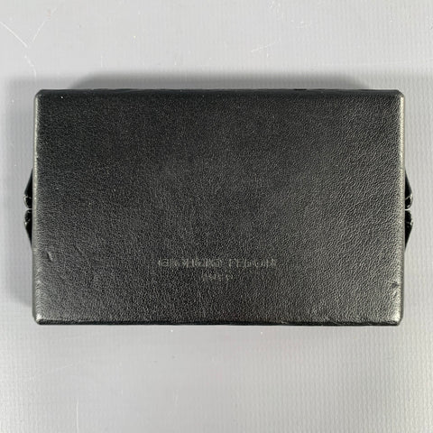 GIORGIO FEDOM Black Leather Card Case Leather Goods