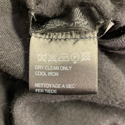 NICOLE FARHI Taille S Pull col rond en maille de laine mélangée noir