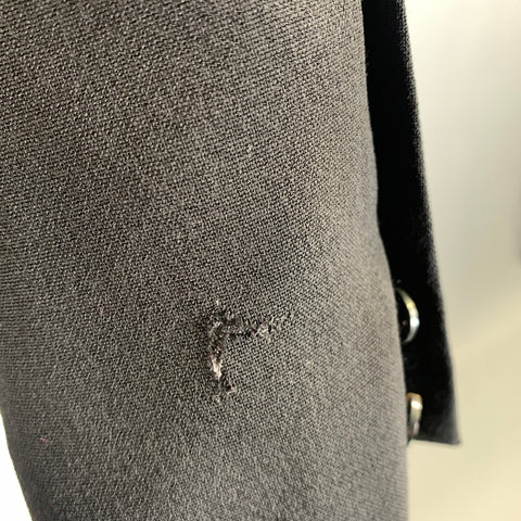 RICK OWENS FW2018 Chest Size 44 Black Wool Notch Lapel Sport Coat