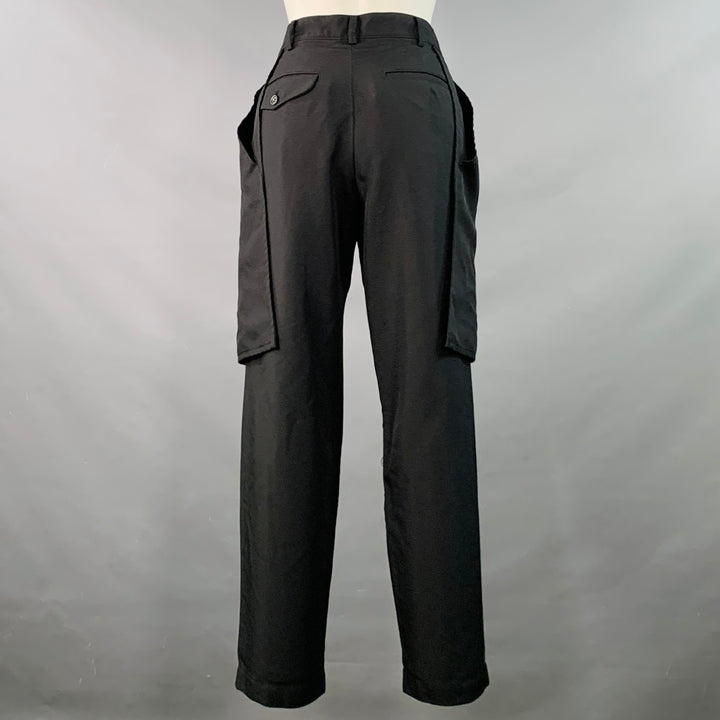 COMME des GARCONS Size M Black Polyester Large Pockets Dress Pants