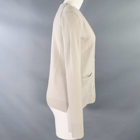 Gilet col V en cachemire gris INHABIT, taille M