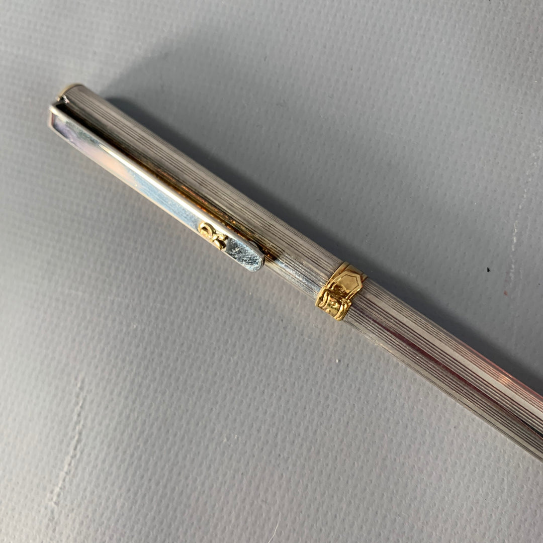 ROBERTA DI CAMERINO Vintage Silver Gold Tone Ball Point Pen