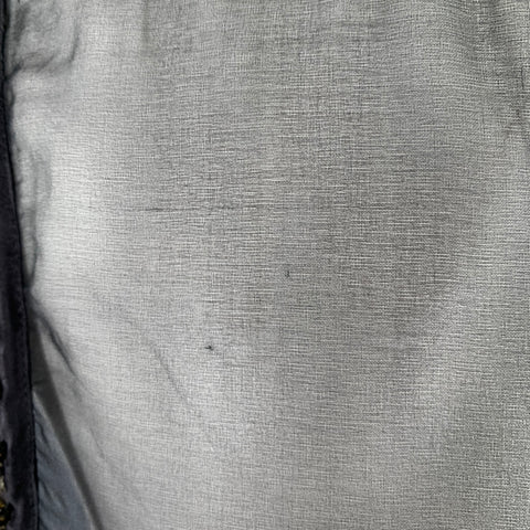 ALLSAINTS Size 8 -Josselin- Black Silver Silk Hand Beaded Shift Knee Length Dress
