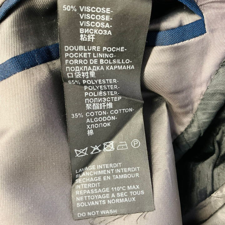 THE KOOPLES Size S Navy Wool Fitted Single Breasted Peak Lapel Suit