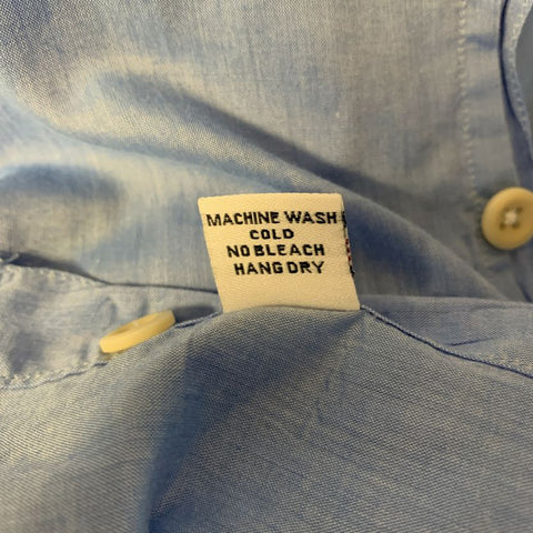 FREEMANS SPORTING CLUB Size M Blue Heather Cotton Long Sleeve Shirt