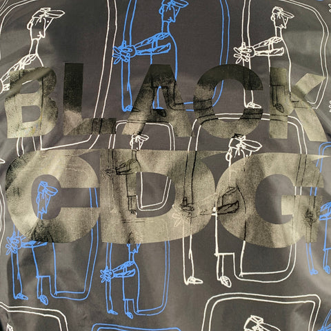 COMME des GARCONS 2014 Size XS Black White Blue Cartoon Nylon Jacket
