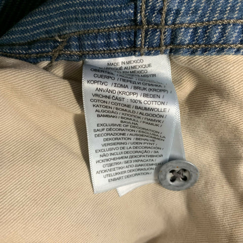 RRL by RALPH LAUREN S2025 Size 32 Blue White 7829597030001 Pinstripe Casual Pants