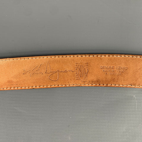 MARTIN DINGMAN Brown Lizard Belt