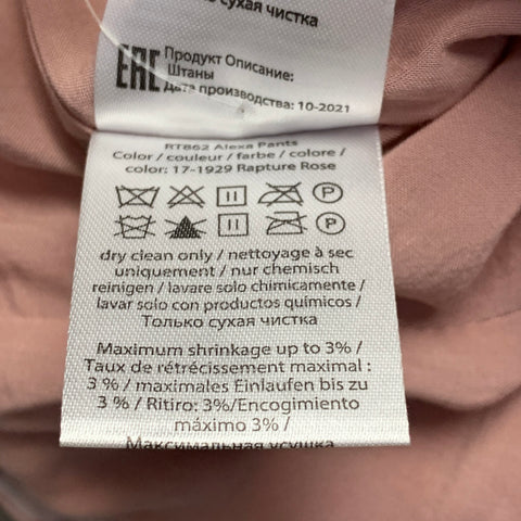 ROTATE Size 2 Alexa Pink Polyester Sequined Tapered Casual Pants