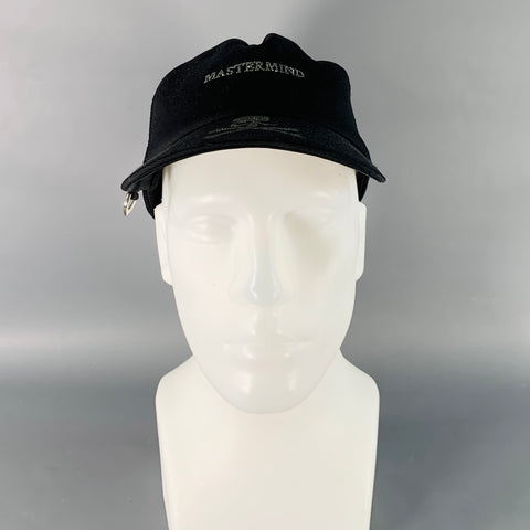 MASTERMIND JAPAN Size S Black Rhinestones Skull Polyester Baseball Cap Hat