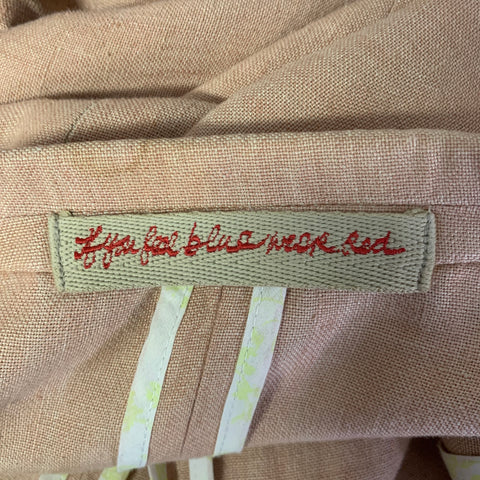 CHRISTIAN LACROIX Chest Size 46 Khaki Salmon Embroidery Linen Sport Coat