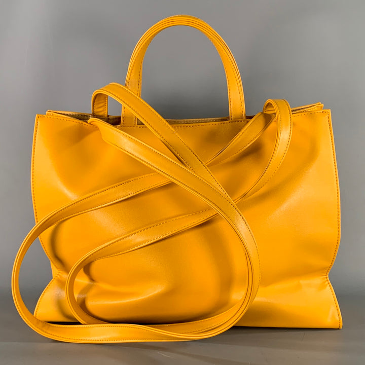 TELFAR Yellow Logo Polyester Cross Body Bags