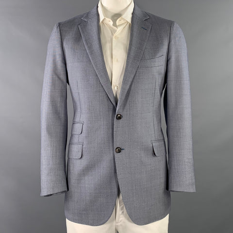 SUIT SUPPLY Size 44 Navy White Dots Wool Single Breasted Sport Coat