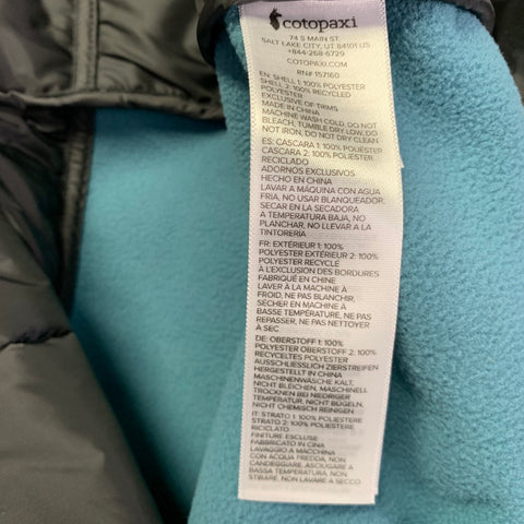 COTOPAXI Size L Blue Black Green Color Block Polyester Jacket